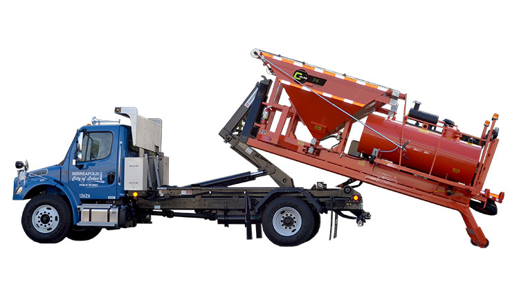 Cimline P4™ Roll-Off Patcher with DuraPatcher™ Technology